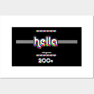 Hella 2000 ColorGroove Retro-Rainbow-Tube nostalgia (wf) Posters and Art